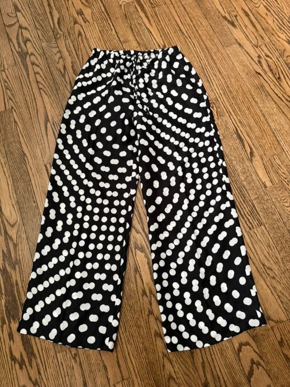 DRIES VAN NOTEN Twisted Polka Dot Print Pants Size 34